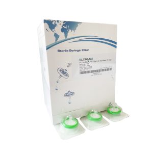 Sterile PES Syringe filter, ยี่ห้อ Filter BIO